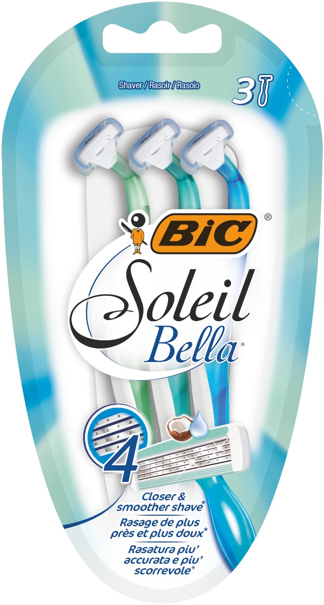 Pachet Aparat de ras Soleil Bella, 3 bucati, BIC
