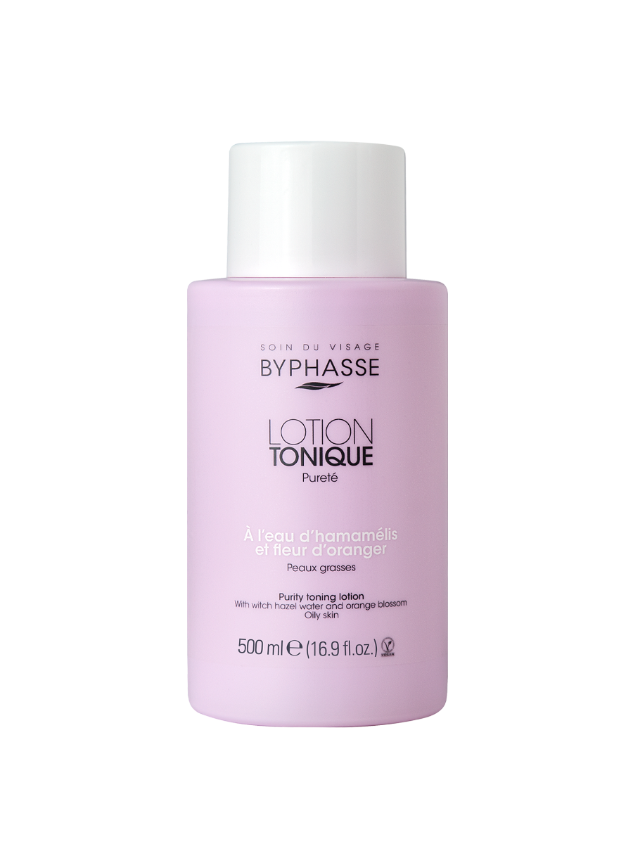 Lotiune tonica pentru ten gras cu Apa Hamamelis si Floare de portocal, 500ml, Byphasse