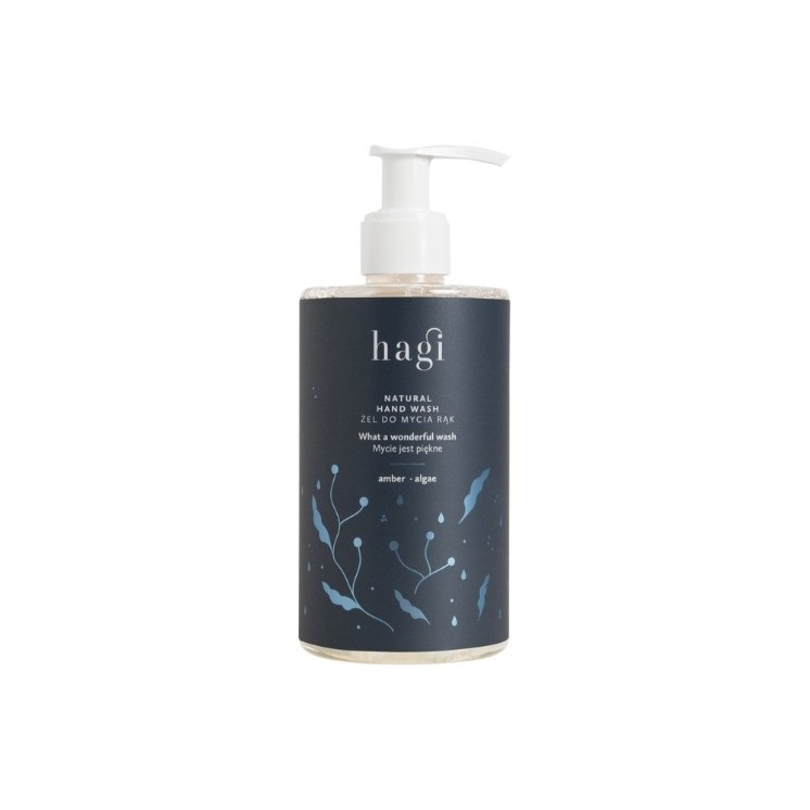 Sapun lichid pentru maini cu ambra si alge, 300ml, Hagi