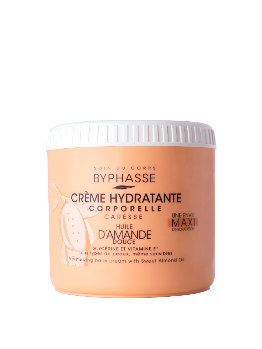Crema de corp hidratanta cu ulei de migdale dulci, 500ml, Byphasse