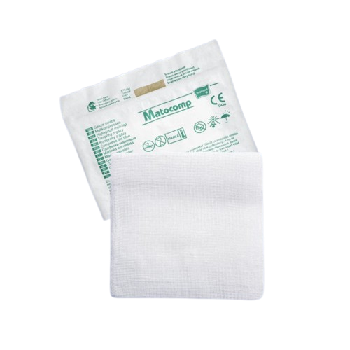 Comprese sterile tifon blister 8 straturi 17 fire 10x10cm, 3 bucati, Matopat