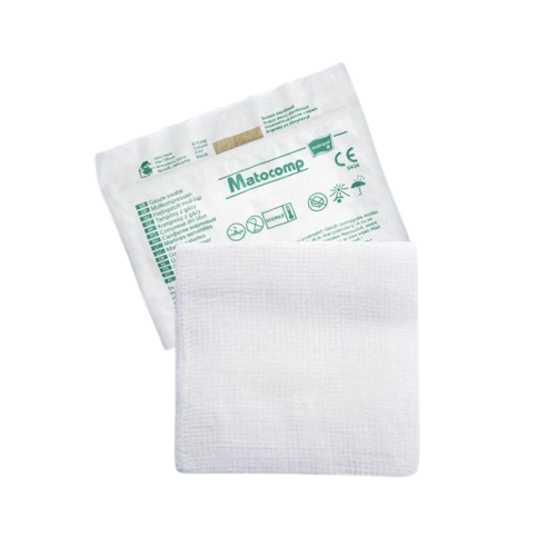 Comprese sterile tifon blister 8 straturi 17 fire 5x5cm, 3 bucati, Matopat