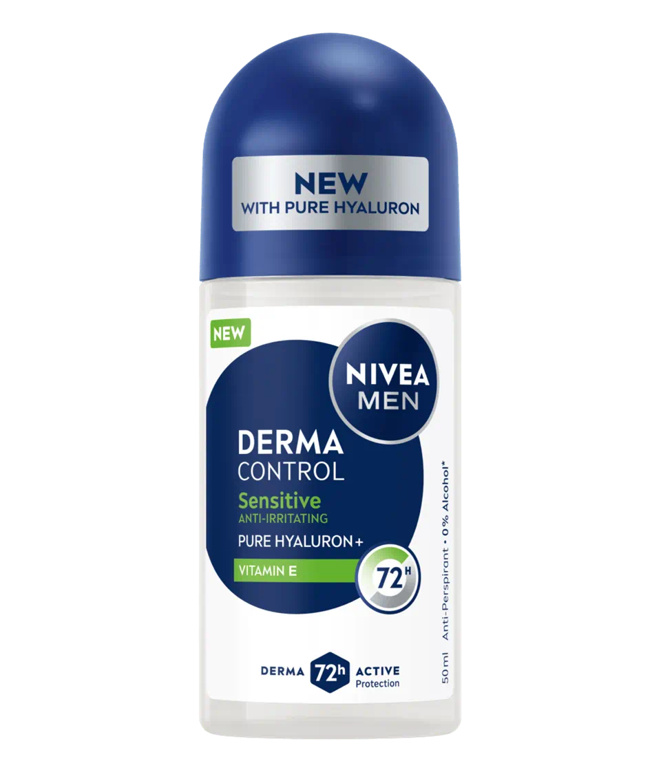 Deodorant roll-on pentru barbati Derma Control Sensitive, 50ml, Nivea