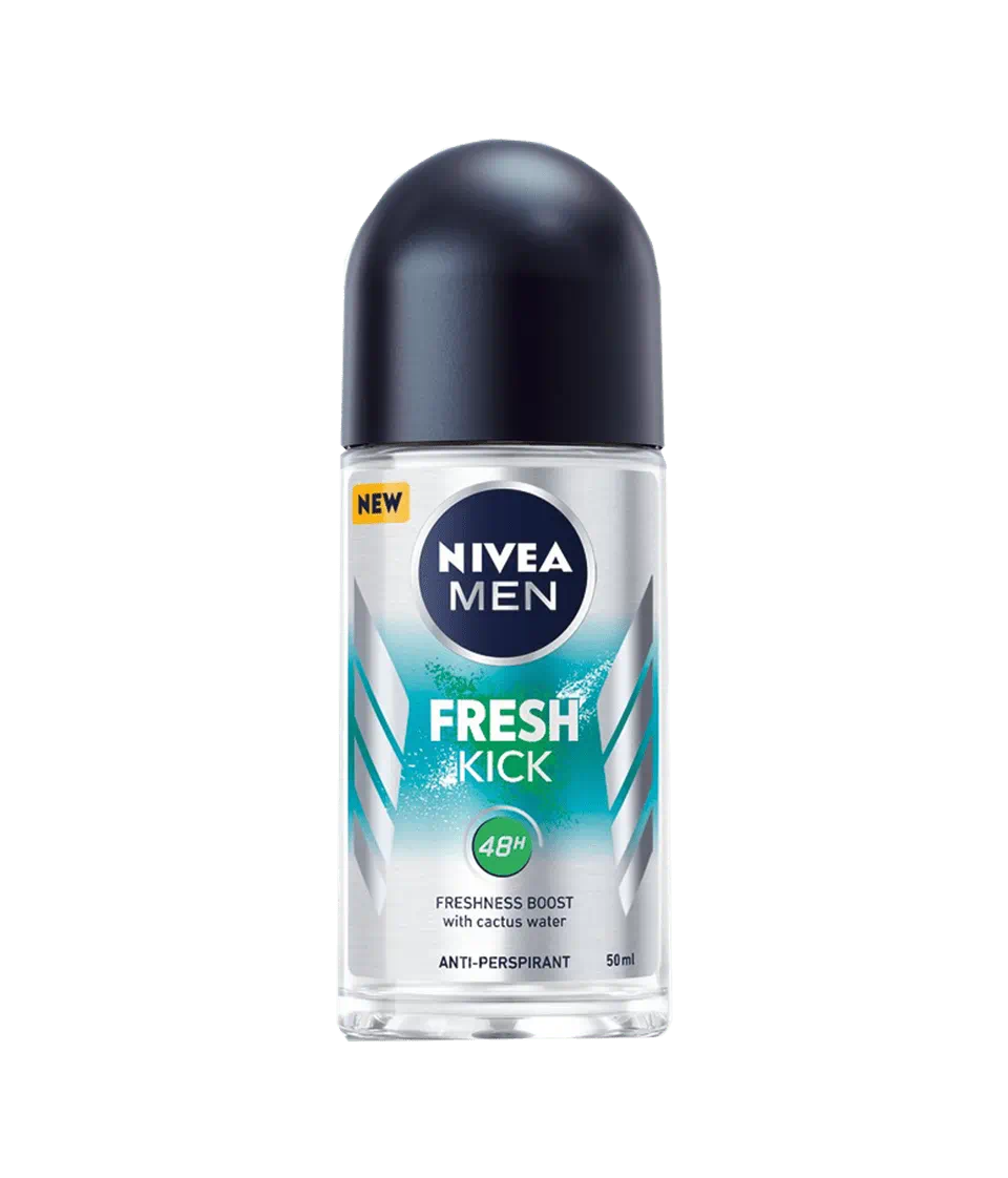 Deodorant roll-on pentru barbati Fresh Kick, 50ml, Nivea