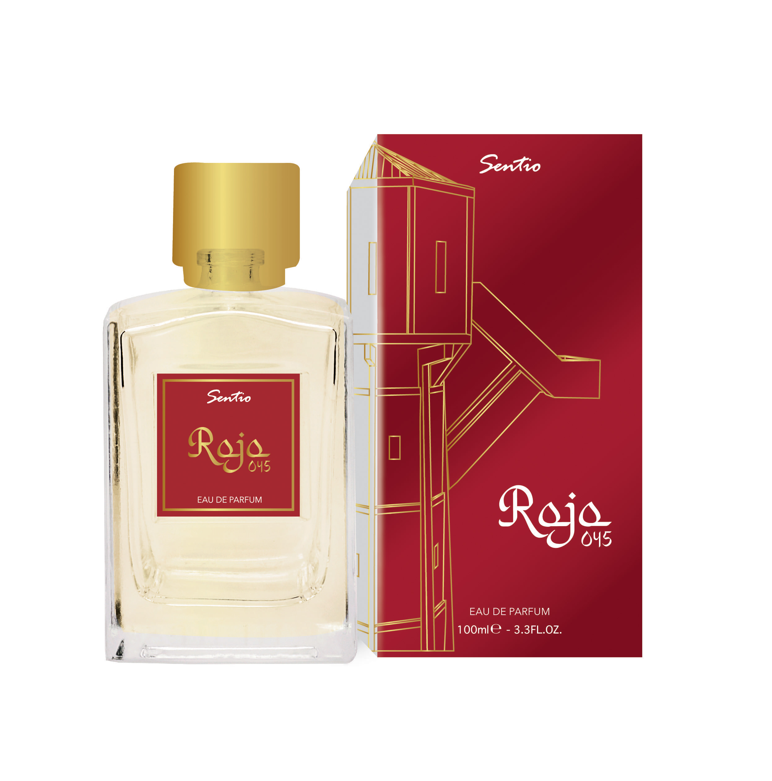 Apa de parfum unisex Rojo, 100ml, Sentio