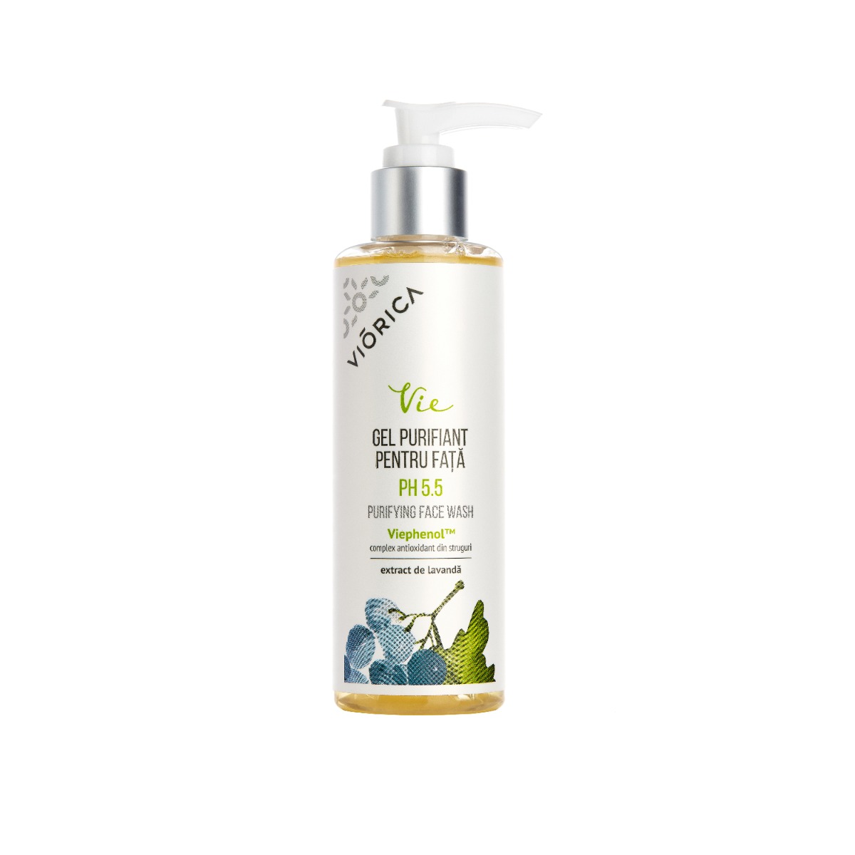 Gel purifiant pentru fata Vie, 200ml, Viorica