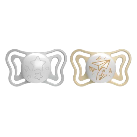 Suzete din silicon pentru copii 6-16 luni PhysioForma, 2 bucati, Chicco