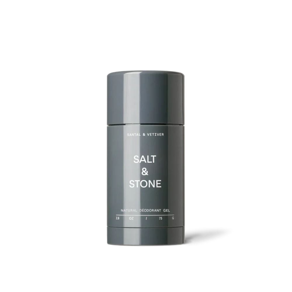 Deodorant natural pentru piele sensibila cu Santal si Vetiver, 75g, Salt & Stone