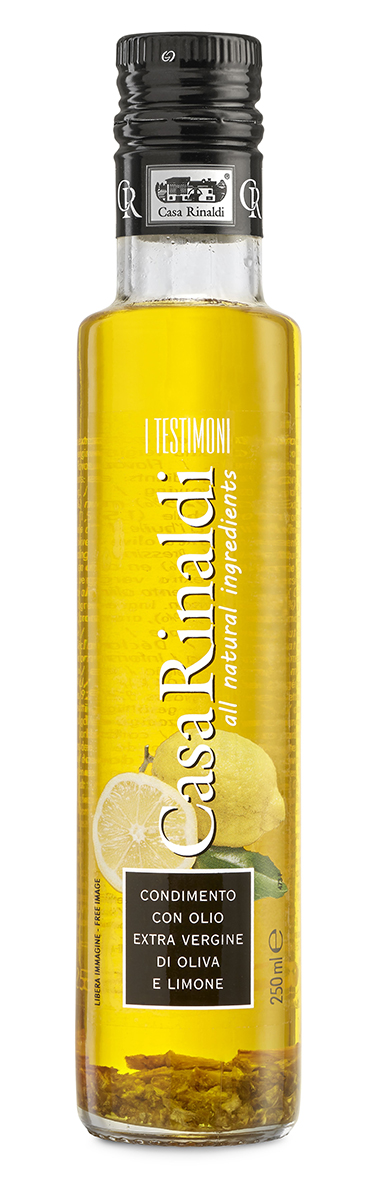 Ulei de masline extravirgin aromatizat cu lamaie 250ml, Casa Rinaldi