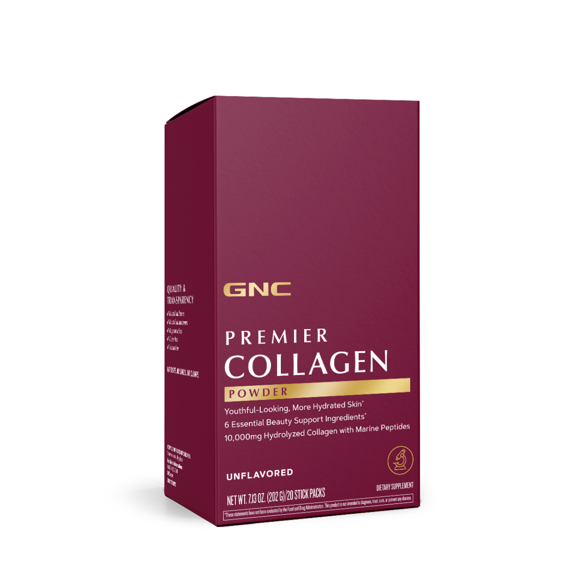 Premier Collagen Powder Formula Premium de Colagen fara Aroma, 20 plicuri x 10.01g, GNC