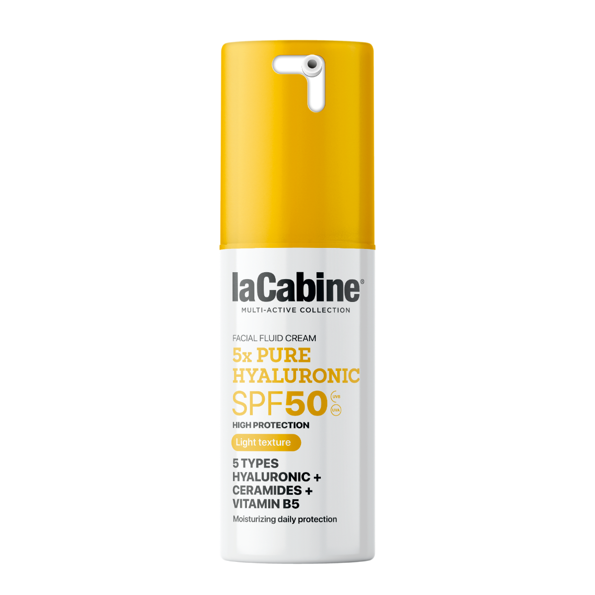 Crema fluida faciala 5x Pure Hyaluronic Light SPF50, 30ml, La Cabine
