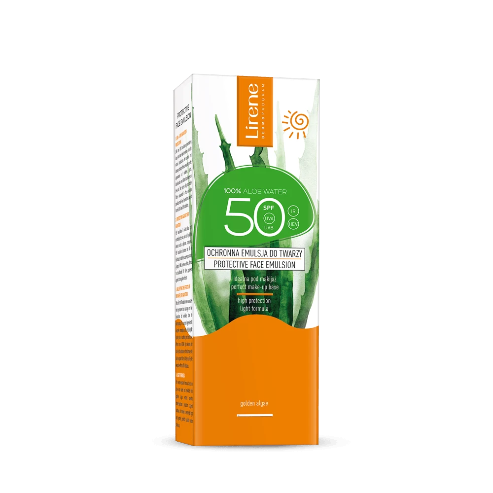 Emulsie cu Aloe Vera pentru protectia solara SPF50, 50ml, Lirene