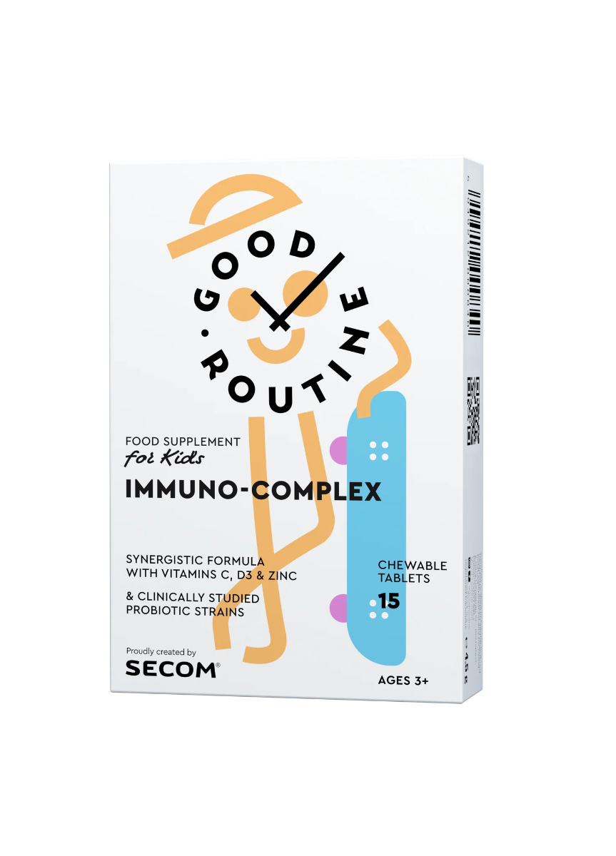 Immuno-Complex Kids Good Routine, 15 tablete masticabile, Secom