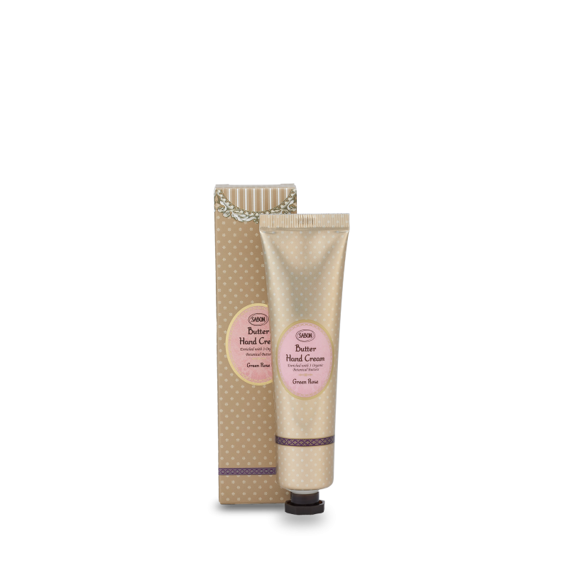 Crema de maini unt Green Rose, 30ml, Sabon