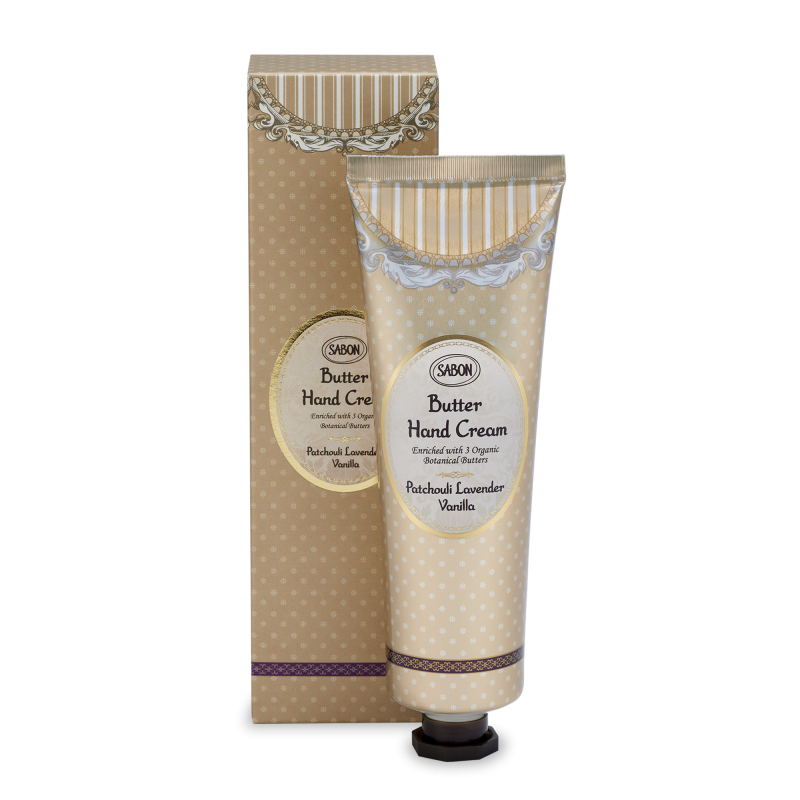 Crema de maini Patchouli Lavender Vanilla, 75ml, Sabon