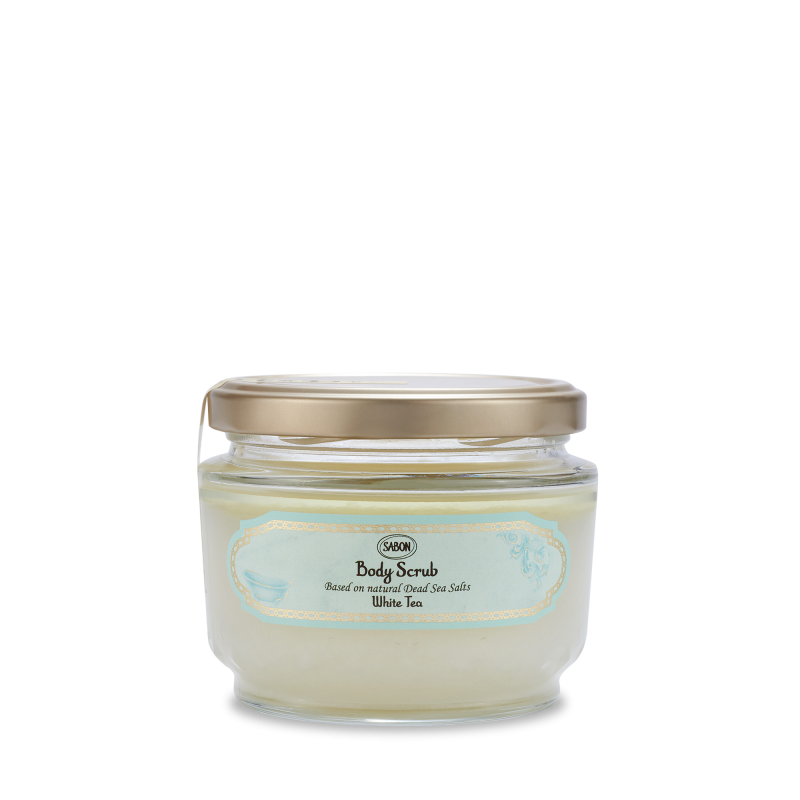 Exfoliant pentru corp White Tea, 320g, Sabon
