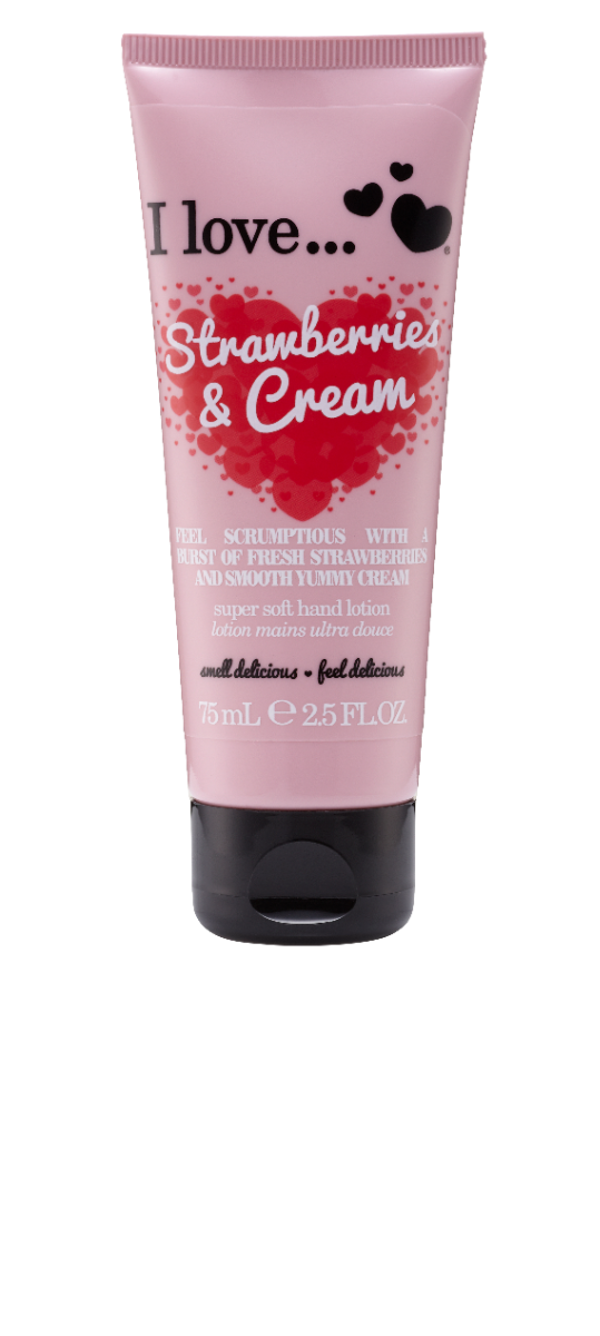 Crema de maini Strawberry Cream, 75ml, I Love Cosmetics