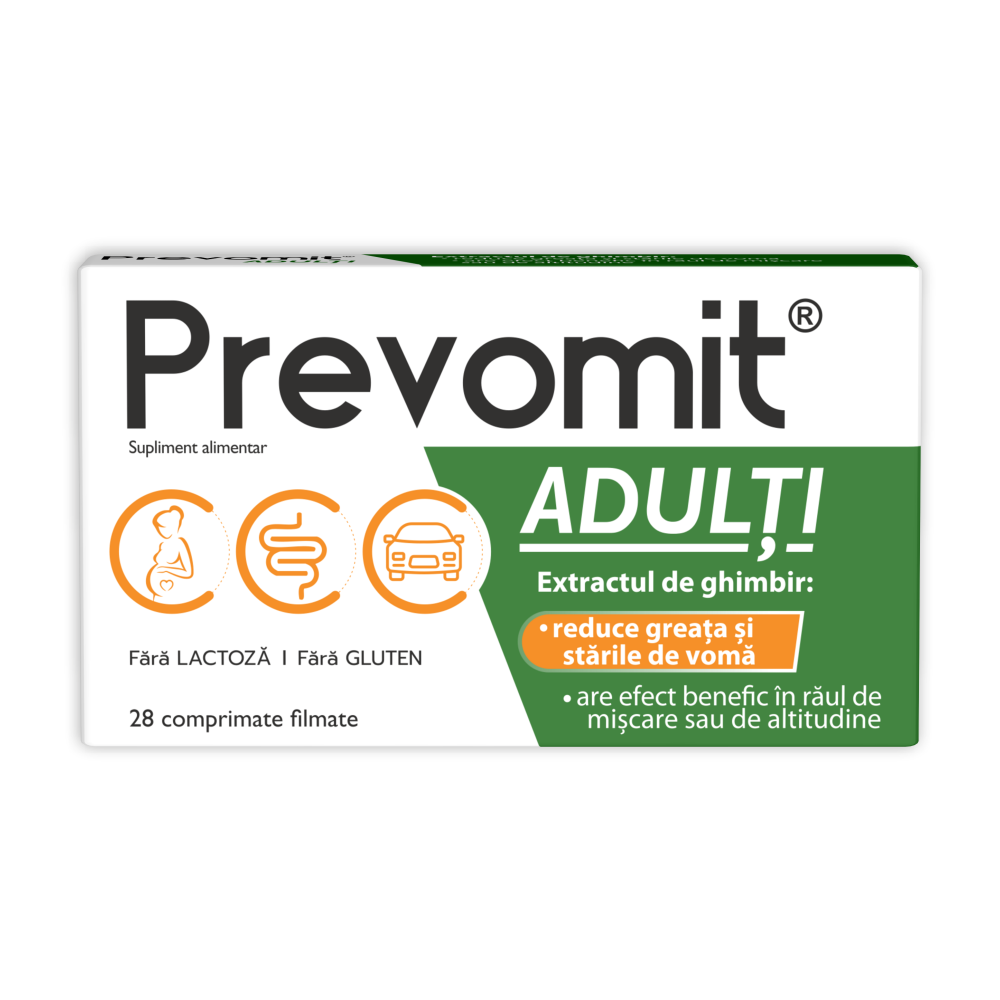 Prevomit adulti, 28 comprimate, Zdrovit