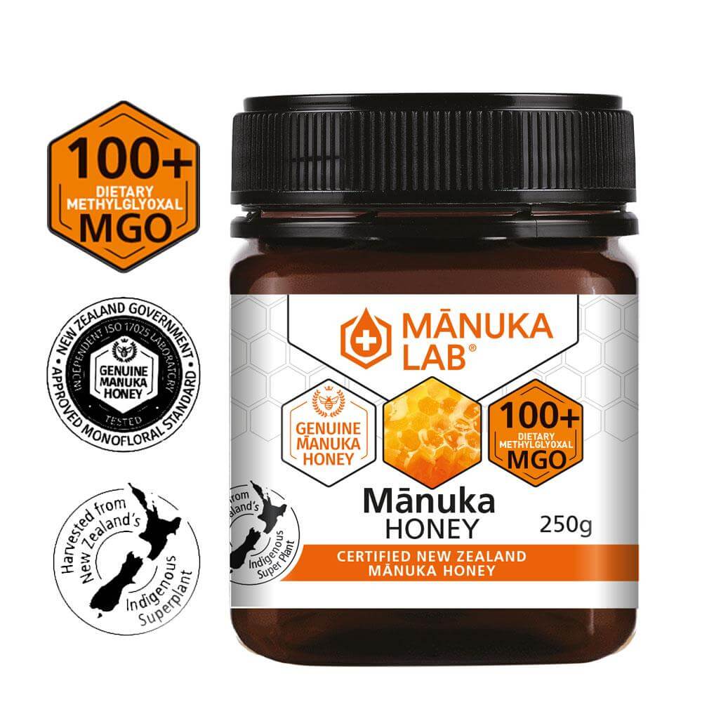 Miere de Manuka MGO 100+ naturala din Noua Zeelanda, 250g, Manuka Lab