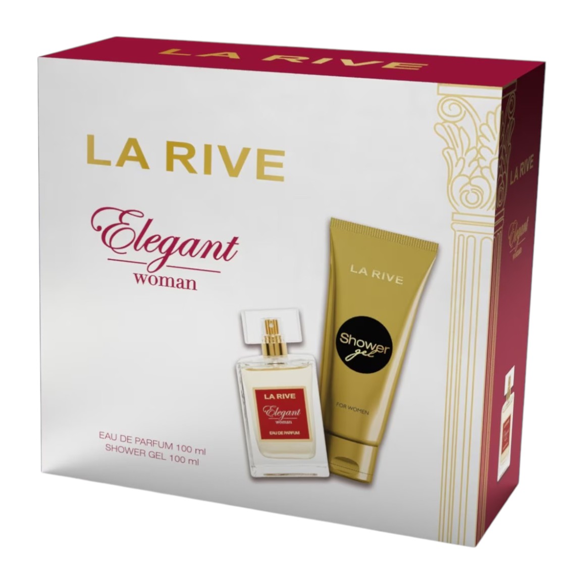 Pachet Elegant Woman Apa de parfum 100ml + Gel de dus 100ml, La Rive