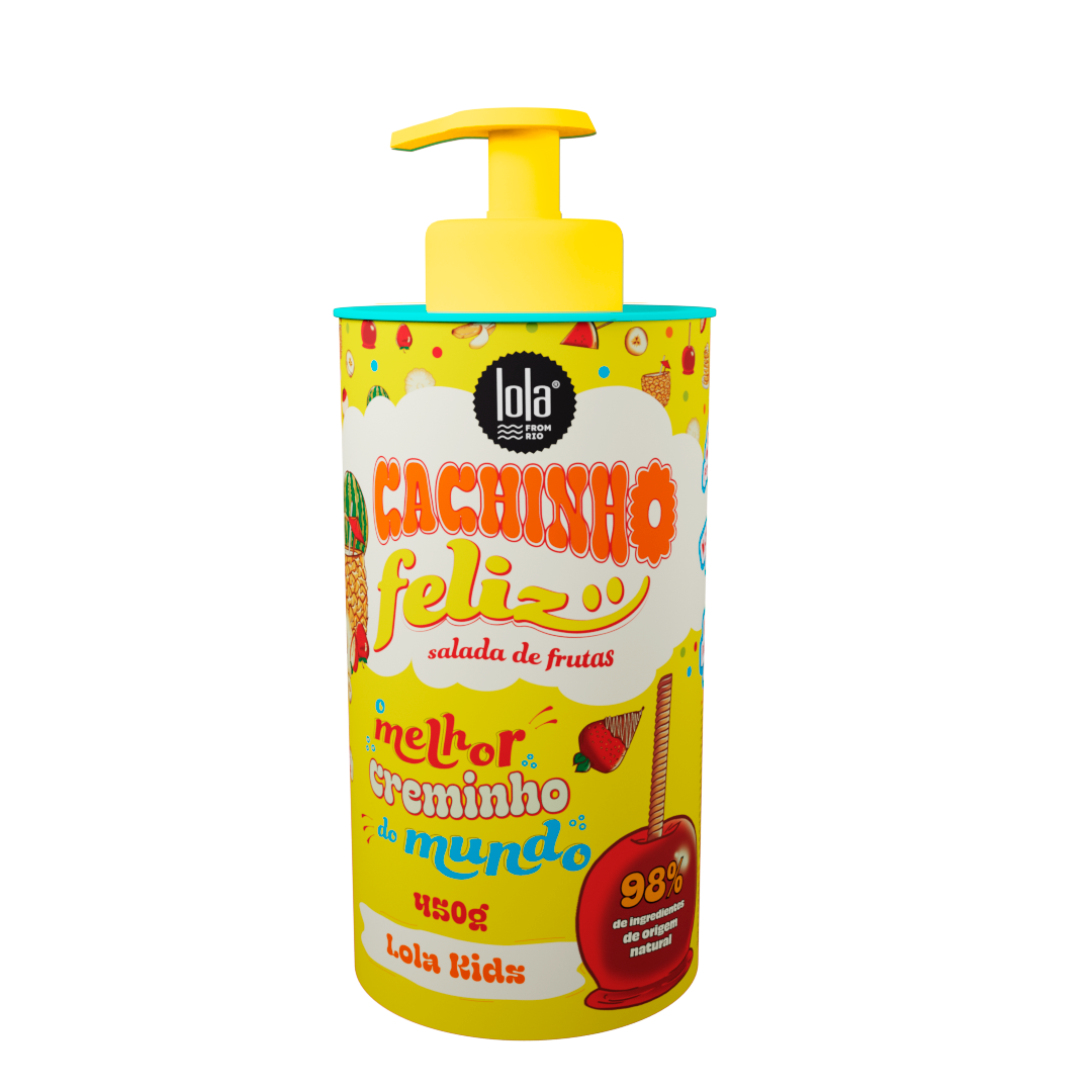 Crema pentru bucle copii cu aroma de fructe Cachinho Feliz, 450g, Lola Cosmetics