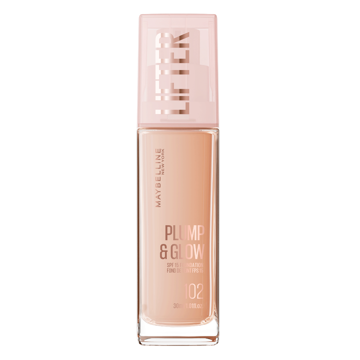 Fond de ten Lifter Plump & Glow Nr. 102, 30ml, Maybelline