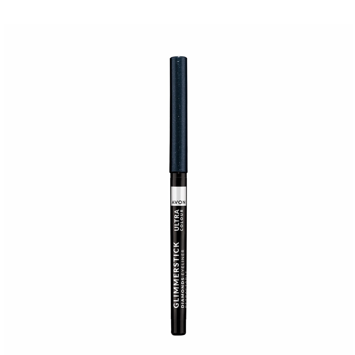 Creion retractabil pentru contur ochi Glimmerstick Diamonds Black Ice, 0.35g, Avon