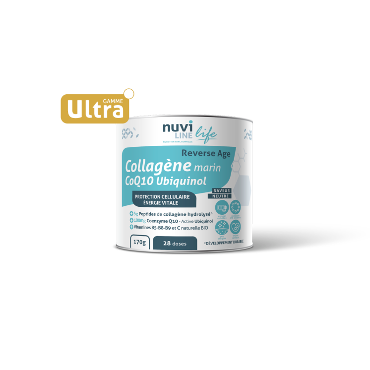 Colagen marin Ultra Anti-Age complex + Ubiquinol Q10, 170g, Nuviline