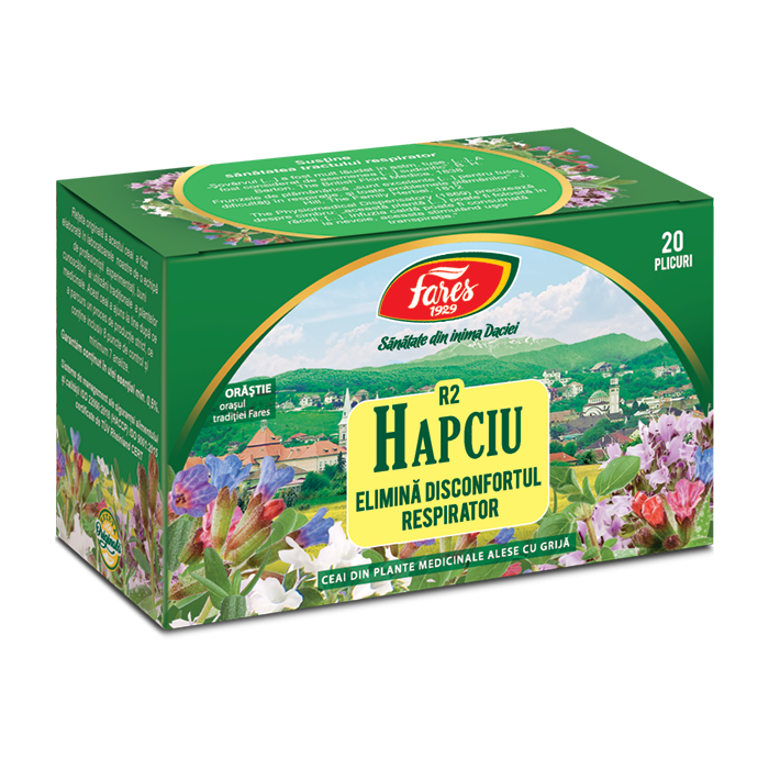 Ceai Hapciu Disconfort Respirator, 20 plicuri, Fares