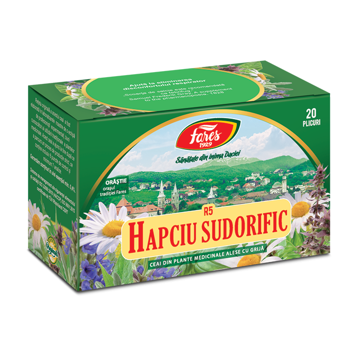 Ceai Hapciu sudorific, 20 plicuri, Fares