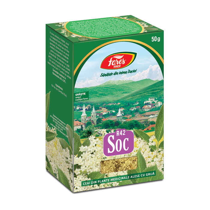 Ceai de soc, 50g, Fares