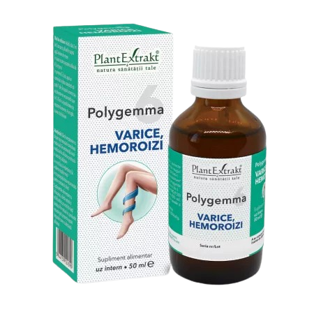 Polygemma 6 Varice si hemoroizi, 50ml, PlantExtrakt