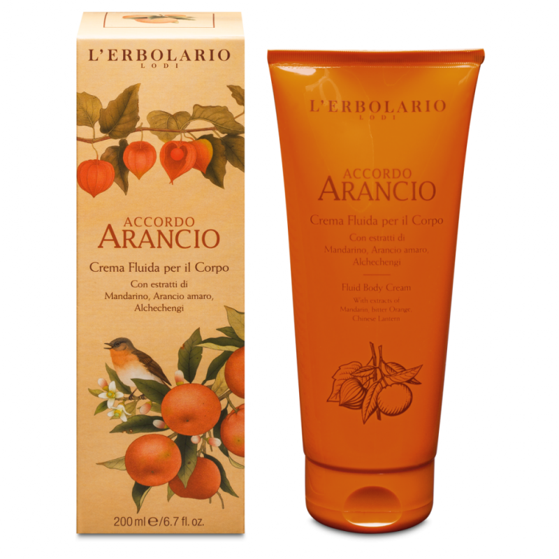 L'Erbolario Crema de corp Accordo Arancio, 200ml