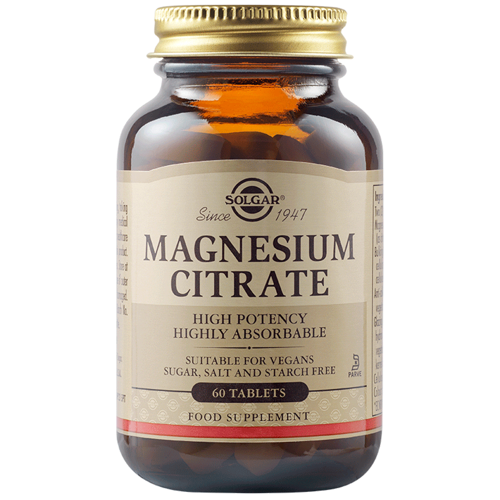 Citrat de magneziu 200mg, 60 tablete, Solgar