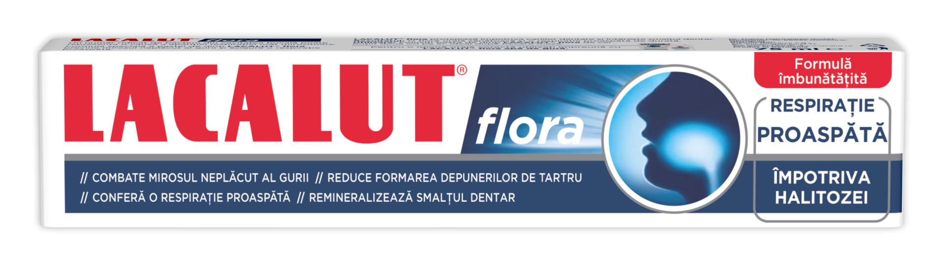 Pasta de dinti Flora, 75ml, Lacalut