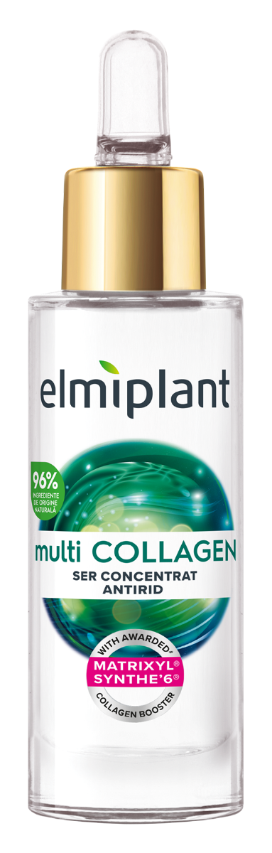 Serum antirid pentru fata multiCollagen, 30ml, Elmiplant