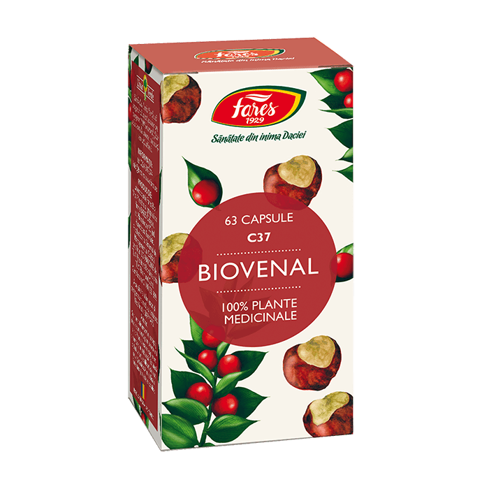 Biovenal, 63 capsule, Fares